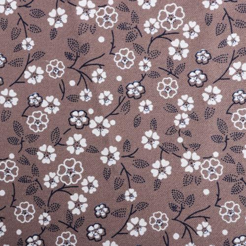 Blausky Baumwollstoff Meterware,Stoffe zum Nähen,Stoff für Damen,Baumwolle Stoff mit Blumen Bedruckte Mustern,Baumwolle Tuch,Baumwollgewebe,für DIY Handgefertigte Quilten Stoff,148 cm x 1 m,Grau