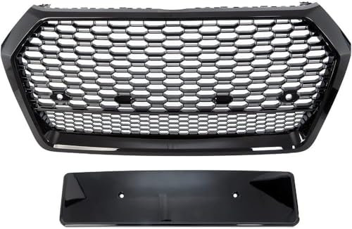 Auto Frontgrill Für Audi Q5 FY 2017-2020, Vorderen Stoßfänger Grill Kühlergrill Vorne Frontstoßstange Grill Tuning Zubehör Frontgrill