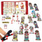 Weihnachts-Advents-Finger-Skateboards, 24-teiliges Miniatur-Finger-Skateboard-Spielzeugset, Advents-Finger-Skateboard-Countdown-Kalender, Weihnachts-Fingerboard-Skate-Adventskalender Für Kinder