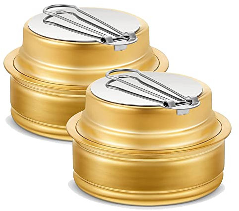 Xbsduih 2 hornillos con quemador de alcohol con junta, hornillo de hombro