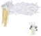 Herbst Wedding Wands mit Große Glocke und Hochzeitsbändern 30 Stück, Weiss Spalier Hochzeit Standesamt überraschung für Hochzeiten, Geburtstage, Weihnachten, Partys Feiertagsfeiern Verwendet (Weiß)