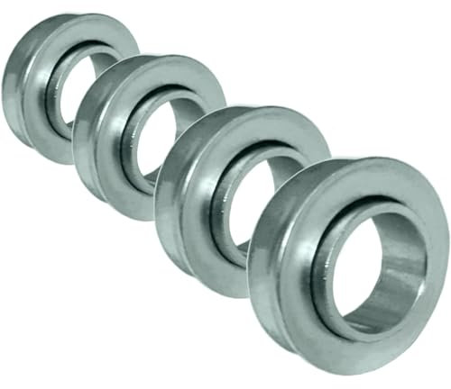 20mm Roller Ball Bearings ID 20mm x OD 35mm x Width 8mm Roller Bearing Steel Wheel Bearings for Wheelbarrow or Cart Hand Truck - 4 Pack