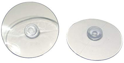 Decpero Saugnäpfe transparent/Ø 60 mm / 25 Stück