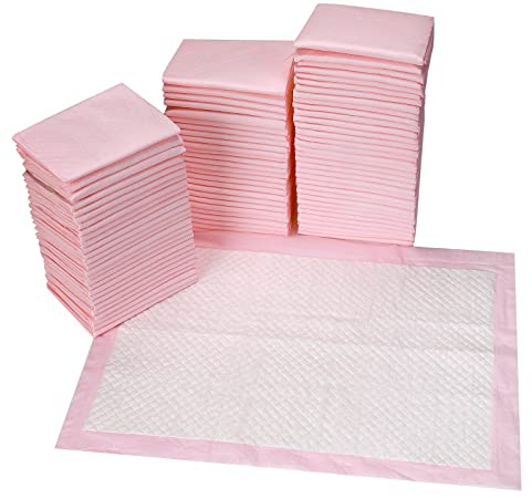Lot de 80 matelas à langer jetables pour incontinence de bébé, ultra doux, super absorbant, imperméable, 45,7 x 45,7 cm