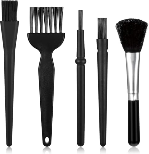 5PCS Mini Keyboard Cleaning Brushes Kit - Keyboard Brush - Anti-Static Nylon Bristles - Ideal for Computer Keyboards, Motherboards, Cameras, and Tight Spaces