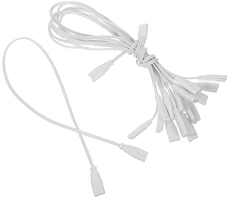 KOMBIUDA 10 Stück Teiliges LED Verbindungskabel Flexibles Lampen Anschlusskabel mit Stecker Ersatz-netzkabel für LED Röhrenbeleuchtung Kompakter Lampendraht für Nahtlose Lichtinstallation