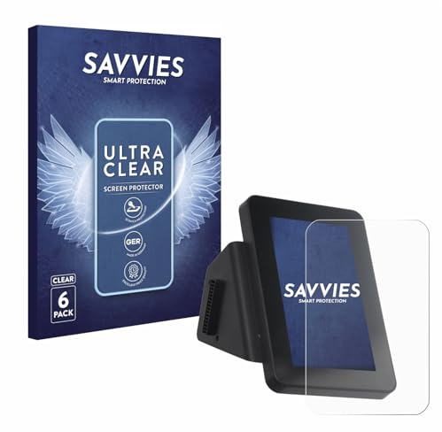 Savvies Schutzfolie für Anycubic Kobra 3 V2 Combo | 6 Stück Transparenter Displayschutz Made in Germany Ultra-Klar Displayschutz-Folie