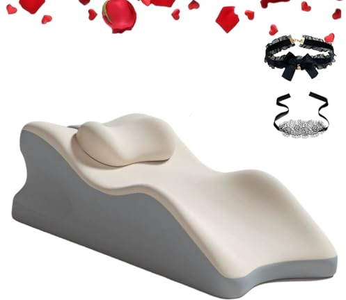 HOPASRISEE 27° Sex Kissen, Erotik Kissen & Ramps, Sex Kissens Für Die Paare Mit Memory Foam Ür Verschiedene Positionen Zum Sitzen & Liegen - Lendenkissen Für Intensiveren (#5)