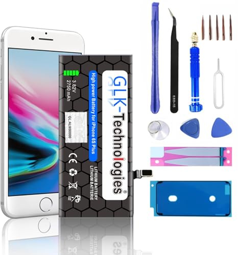 High Power Ersatzakku kompatibel mit iPhone 6S Plus | Original GLK-Technologies Battery | accu | 2750 mAh Akku | inkl. Werkzeug Set Kit Reparaturset
