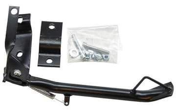 Roller-Seitenständer schwarz kompatibel mit BENELLI 491 Sport, Benelli K2 | Mit Feder zum selbstständigen Zurückklappen; kompatibel mit Benelli 491, BENELLI 491 RR 50 BA0102, BENELLI 491 RR 50 ND02