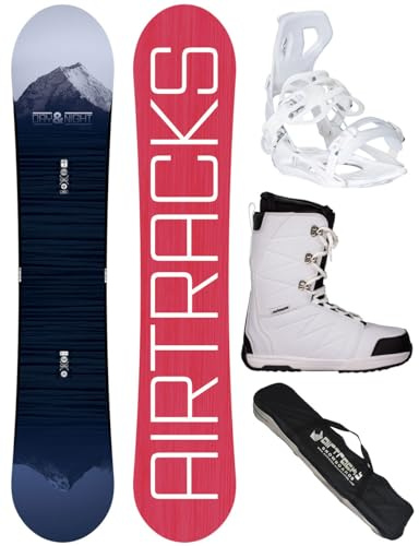 Airtracks Damen Snowboard-Set Day & Night Rocker + Bindung Master W Fastec + Boots + Sb Bag 138 144 148 154 cm
