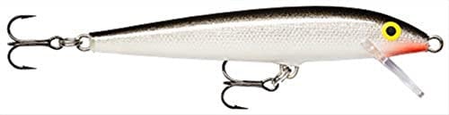 Rapala - Original Floater Angelköder - Angelzubehör aus Balsaholz - Süßwasser Spinnköder - Lauftiefe 0.9-1.5m - Fischköder 5cm, 3g - Hergestellt in Estland - Silver