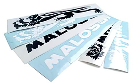MALOSSI Set di adesivi MHR 25 pezzi, bianco, L 16 mm,