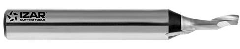 Izar 44087 Fresa Frontal Acabado HSS 1Z Aluminio, Serie Corta, 4412, Std W, 3.00 mm Diámetro Corte