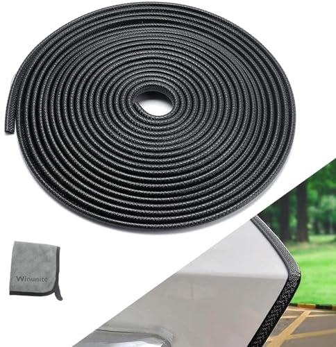 Car Door Edge Guards, 32.8Ft(10M) Winunite No Glue Universal Fit U Shape Rubber Edge Trim Car Door Protector Automotive Door Entry Guard Automotive Trim Car Door Edge Protector for Trucks Sedans SUV