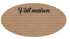 100 etiquette confiture « Fait maison », etiquettes autocollantes bocaux