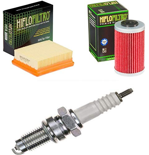 Luftfilter Ölfilter Zündkerze für Duke 390 ABS Baujahr 2013-2014 Servicekit Wartungskit