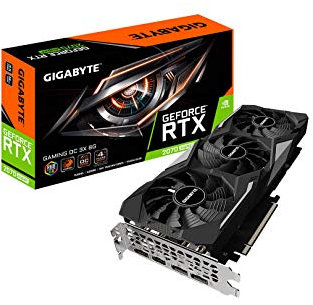 Gigabyte GeForce RTX 2070 Super Gaming OC 8G GV-N207SGAMING OC-8GC Carte Graphique à 3 Ventilateurs Windforce, 8 Go, 256 Bits, GDDR6 GV-N207SGAMING OC-8GD