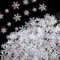 HOWAF 300 Stück Schneeflocken Konfetti Weiß Weihnachten Winter deko Schneeflocke Konfetti Weihnachten Tischdeko Streudeko für Weihnachts Winter Frozen Party Hochzeit Geburtstag Dekoration