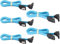 zdyCGTime SATA Cable III, 6Gbps 90 grados ángulo recto con bloqueo Latch de 18 pulgadas de 90 grados a 180 grados de enchufe para disco duro SATA, SSD, controlador de CD, CD Writer (5 Pack/Blue-90°)