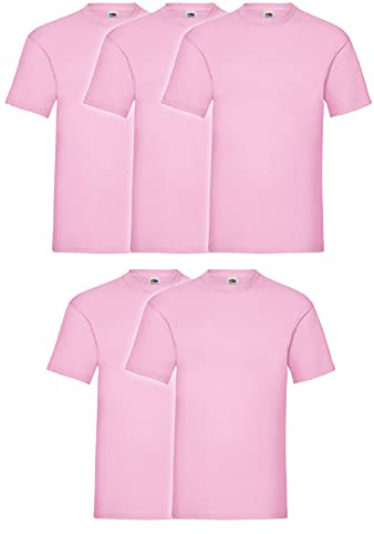 Fruit of the Loom 5 Kinder-T-Shirts, 8, 10, 12 und 14 Jahre, 100% Baumwolle