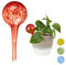 Relaxdays 2 x Bewässerungskugel im Set, dosierte Bewässerung Pflanzen u. Blumen, Gießhilfe Büro, Urlaub, Ø 6 cm, Glas, rot