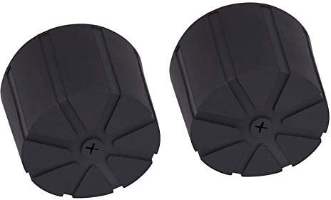 Berfea Tappo protettivo per obiettivo della fotocamera, in silicone, impermeabile, universale, compatibile con Canon Nikon SLR, obiettivo DSLR, confezione da 2, Nero , Compatto