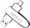 DIDIVO 128GB USB C Memory Stick USB 3.0 Type C Dual OTG Flash Drive USB C Flash Drive High Speed Metal Thumb Drive Pen Drive Memory Stick for PC, Tablet, Mac, MacBook,USB-C Smart Phone