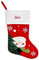 Geschenkegarten Personalisierter Nikolausstiefel aus rotem Filz (Schneemann)