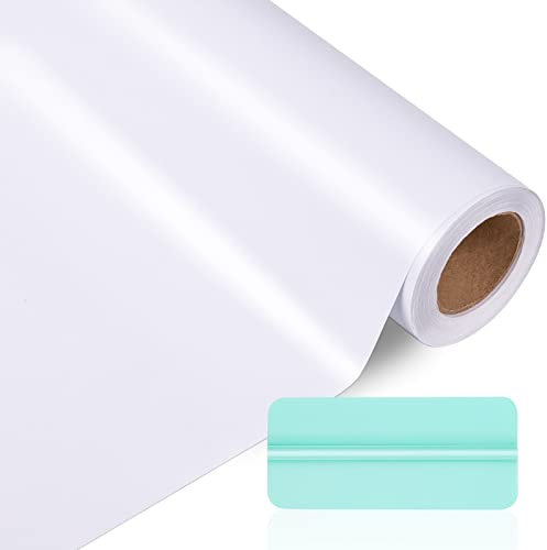 VINYL FROG Clear Transfer Tape Roll 30.5x915cm for Self Adhesive Vinyl Transfer Paper with Scraper for Signs Stickers Decals Walls Doors Windows