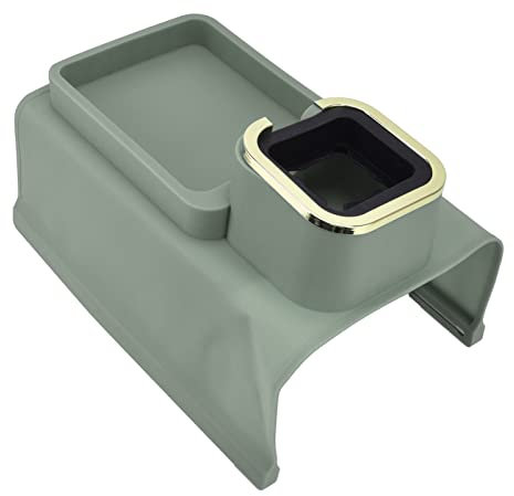 Asixxsix Sofa-Armlehnen-Tablett, Kompaktes Silikon-Couch-Arm-Getränkehalter-Tablett, Multifunktionales Armlehnen-Fernbedienungs- und Handy-Organizer-Halter mit 4 Eisenrohren,