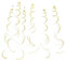 6 Pack of 70-80cm Hanging Swirls/Streamers for Party Decorations [Macaroon Yellow]