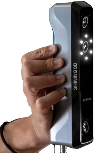 Shining3D [ Einstar ] Handheld 3D Scanner with Built-in RGB Color Camera, 14 Fps Scanning Speed for 3D Printing, Healthcare, Art