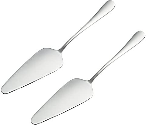Pamtns 2 Piezas Pala para Tartas Pala Servir Tartas Pala Pastel de Acero Inoxidable Servidor de Pastel Servidor de Pizza Multifuncional Cortador de Pastel Espátula Triangular para Pizza Bodas Cocina