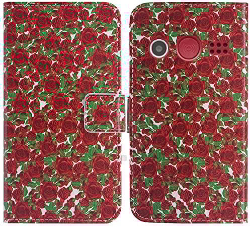 TienJueShi Rosa Flower Fashion Stand TPU Silicone Book Stand Flip PU Leather Protector Phone Case For Doro 1380 2.4 inch Cover Etui Wallet