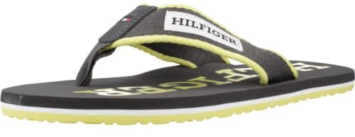 Tommy Hilfiger Tongs Homme Patch Hilfiger Beach Sandal Tongs, Gris (Dark Ash), 41