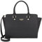 Princely London Schultertasche Katy - Große Damen Tasche in Schwarz aus Veganem Leder, Elegante Schultertasche mit Reißverschluss, Stilvolle und Geräumige Tasche für Alltag, Arbeit & Freizeit