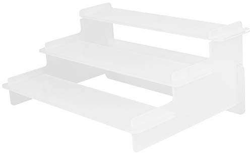 HOMSFOU 2 Stk Verkaufsständer in Trapezform Regal Zeigen Gestell Zeigen Trapezförmiger Verkaufsständer Stand Zeigen Ausstellungsstand Display-organizer Vorratsbehälter Leiter Acryl Schmuck