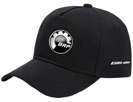 TGFQINAM Bedruckte Unisex-Snapback-Mütze Für Can-am Fitness Dad-Mütze Pferdeschwanzloch Trucker-Mütze Für Heißes Wetter Bequeme Verstellbare Polomützen -Black||One Size