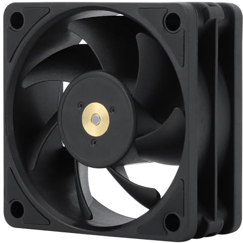 Thermalright Ventilador de CPU TL-B6B, ventilador de escritorio, ventilador de PC con velocidad de 3200 rpm, ventilador pequeño, carcasa de ordenador, ventilador de refrigeración, 60 mm, negro