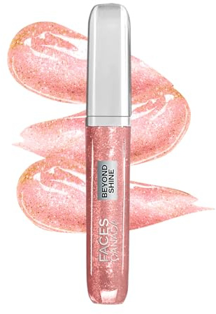 FACESCANADA Beyond Shine Lip Gloss - Gleam Dream 11, 3.8ml Lightweight Non-Sticky Luxurious Texture For Glossy Lips Shimmer Finish Instant Shine Fuller, Supple & Plump Lips 24HR Hydration