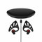 URPIZY Niedliche Elfen-Ohren Kopfhörer: Kabellose BT Earbuds mit LED-Licht, Ladecase, Mehrere Farben(Schwarz)