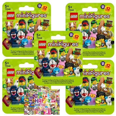 Bundle mit Lego Minifigures 71048 - Sammelfiguren Serie 27 - Figur Auswahl (5 Tüte)