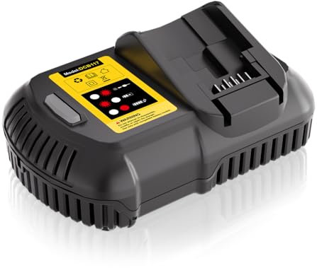 NEPOWILL Replacement Charger for Dewalt Battery Charger 20V/12V DCB112 DCB115 DCB118 DCB107, Compatible with Dewalt Battery 20V/12V DCB201 DCB204 DCB207 DCB206 DCB203 DCB200 DCB120 DCB127