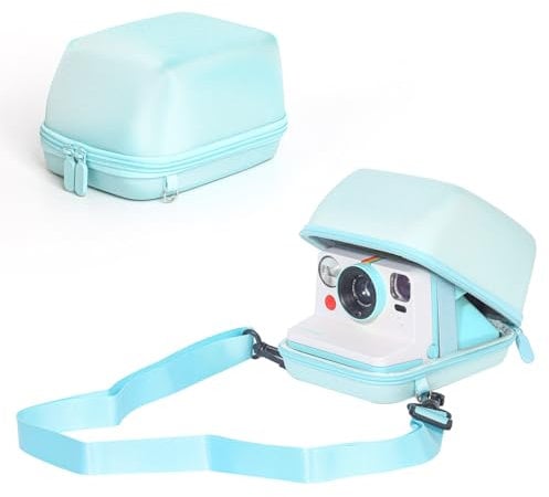 WOGOZAN Protective Case for Polaroid Now 2nd/3rd, Now+ Gen 2/3rd, I-Type, OneStep+, Onestep 2, FILP, Instant Film Camera - Hard Shell Camera Case with Adjustable Shoulder Strap (Blue) (No Camera)