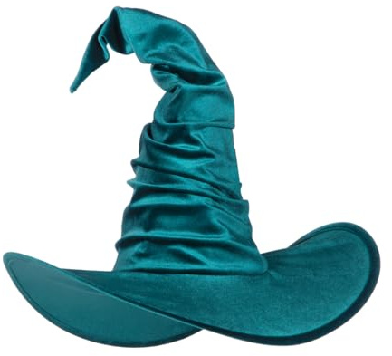 WILBERS & WILBERS 9803 - Hexenhut aus Samt, für Erwachsene, Kostüm Accessoire für Karneval, Halloween