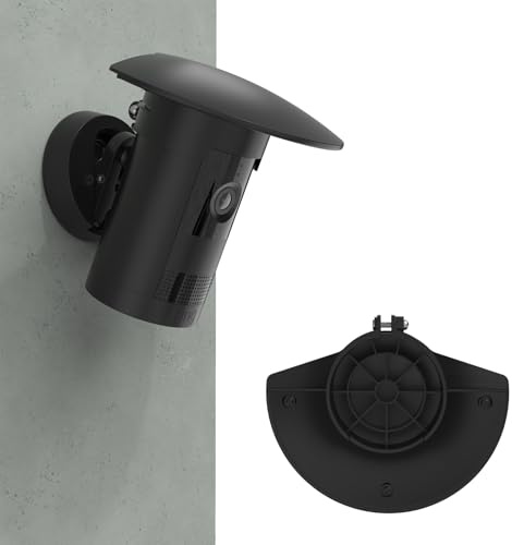 TIUIHU Kamera Regenschutz für Rin g Außenkamera Plus Akku (Outdoor Camera Plus neueste Generation), Außenkamera Schutzhülle, Abdeckung Sonnenschutz Kamera Zubehör, Schwarz