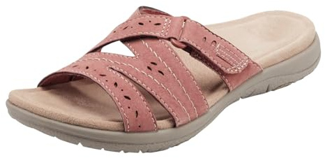 Produkt catégorie Women's Slipper — Tongs en Cuir à Bout Ouvert pour Femmes Pantoufles d'extérieur Mode été Confort léger et Plage