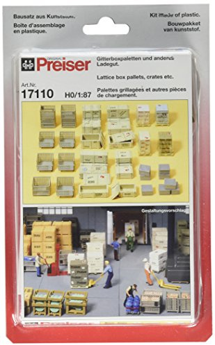 Preiser 1/87 th – pr17110 – Modelleisenbahnen – Paletten Kisten