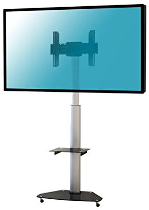 KIMEX 030-2020 Supporto da pavimento per Tv 37-70- Altezza Regolabile 120-180cm